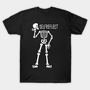 Self Reflect Skeleton Halloween Spooky T-Shirt